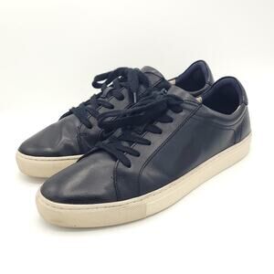 Banana Republic Rich Black Leather Lace Up Shoes Mens Size 9